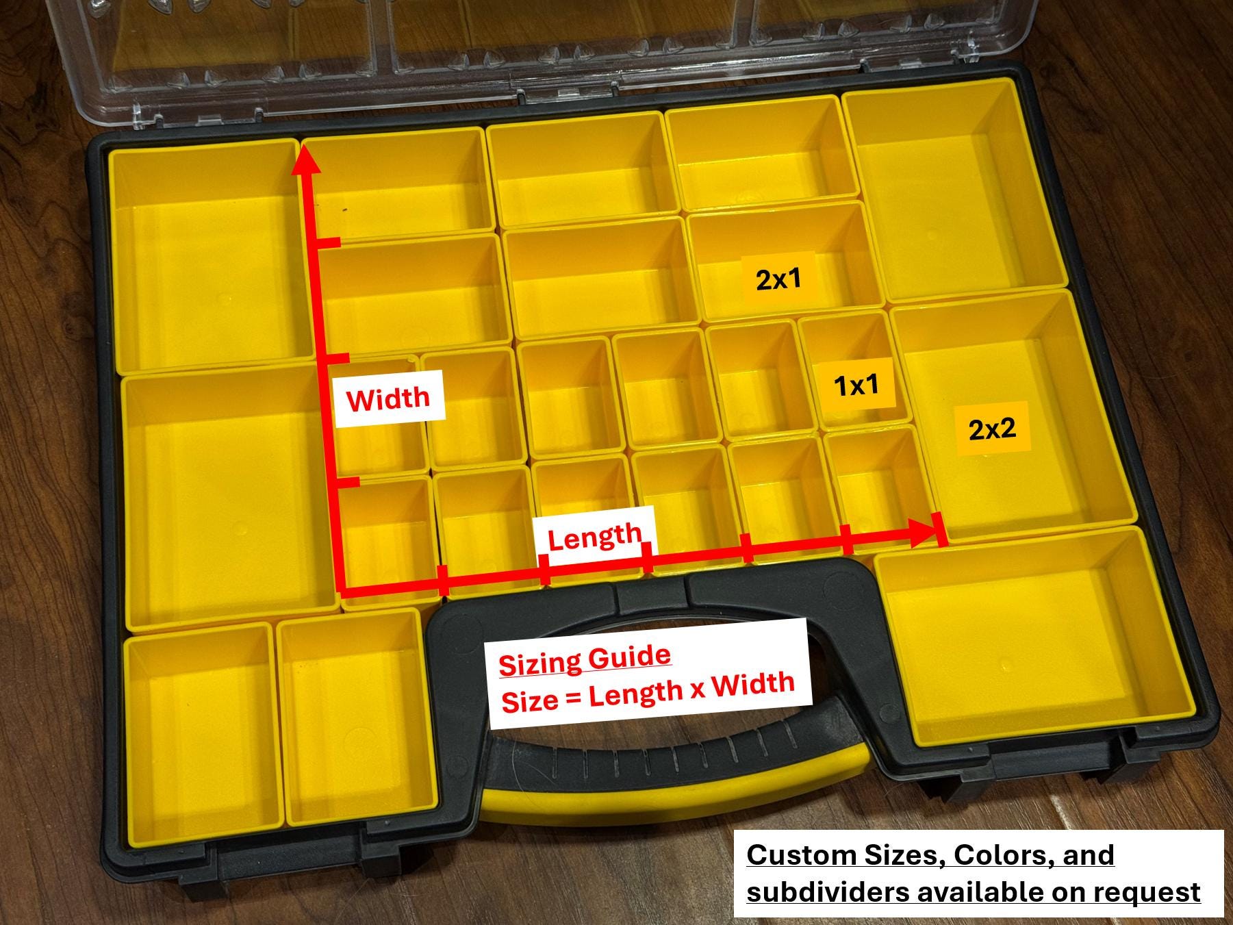 Custom Organizer Bins for Stanley Professional Organizer! (10 Compartment Deep Version)