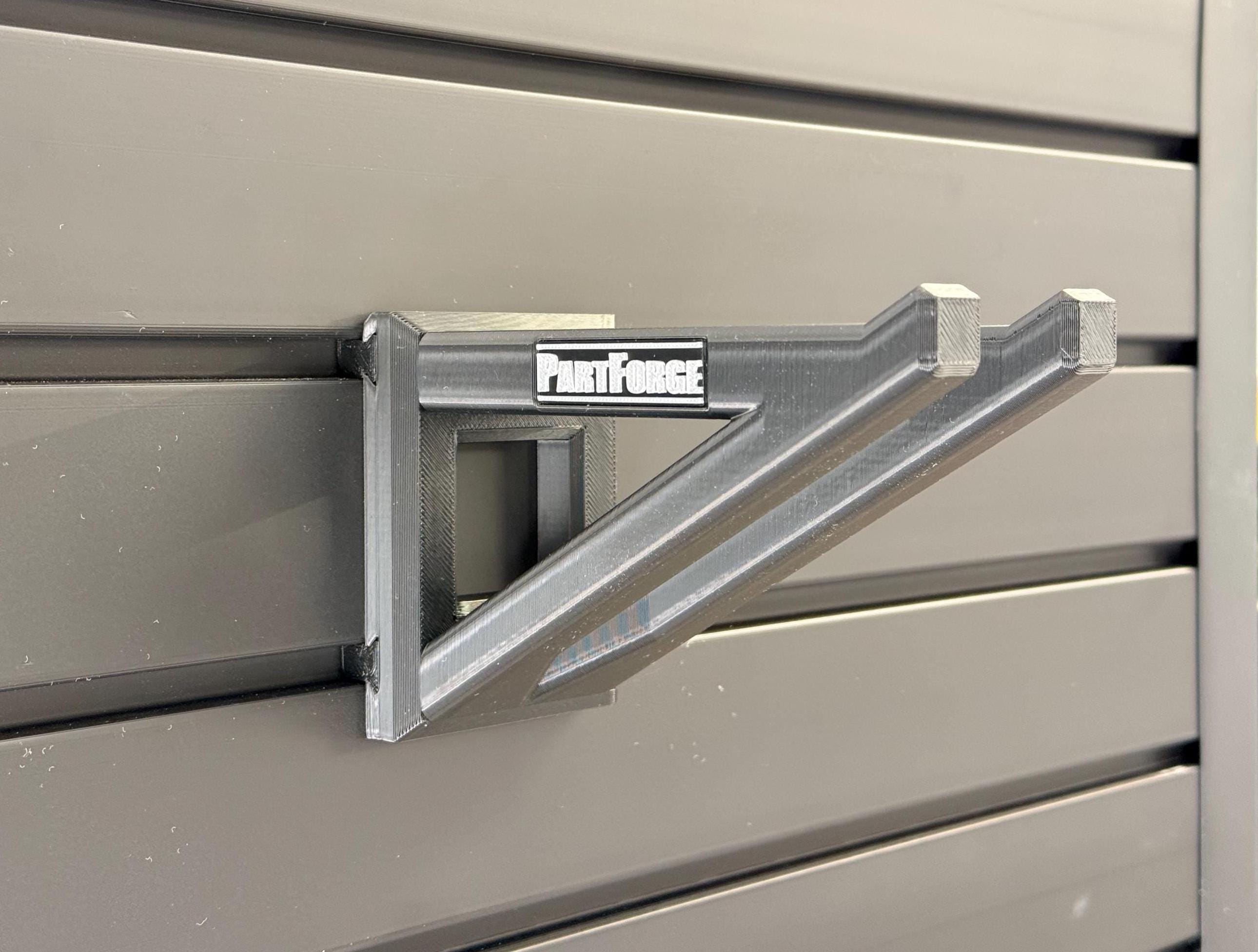 Slat Wall Universal Mounting Bracket for Pole Tools (String Trimmer, Edger, Multi-head, and more..)