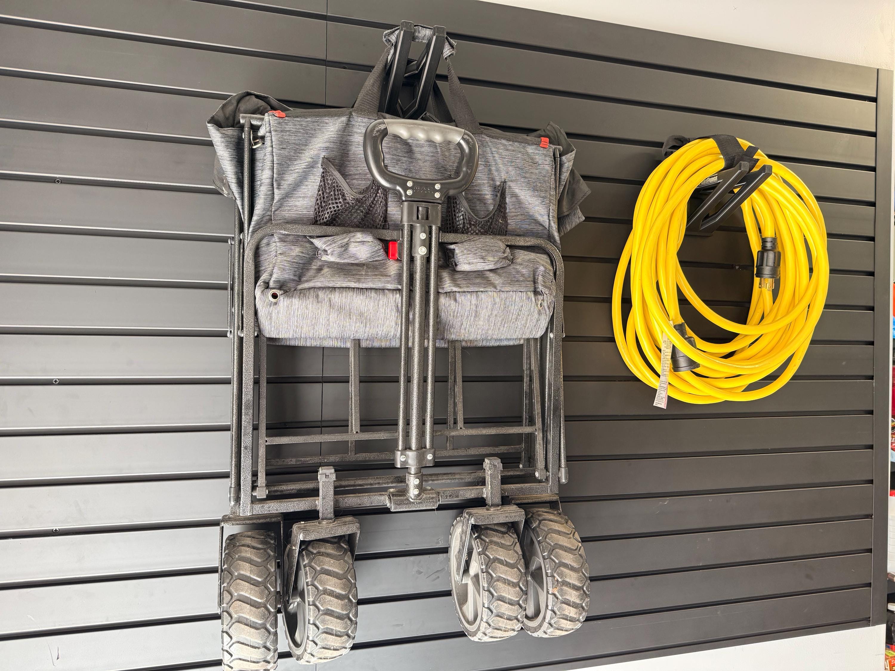 Slat Wall Universal Mounting Bracket for Pole Tools (String Trimmer, Edger, Multi-head, and more..)