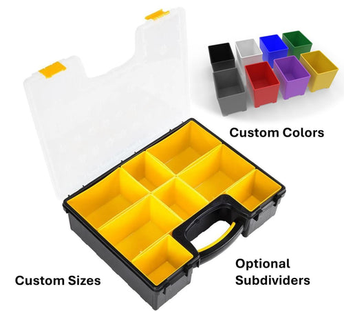 Custom Organizer Bins for Storehouse 8-Bin Large Portable Parts Storage Case (Harbor Freight)