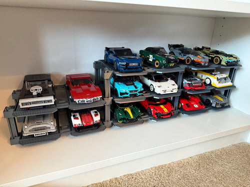 Modular Car Display System - Compatible with LEGO Speed Champions (6 & 8 stud Wide Models)