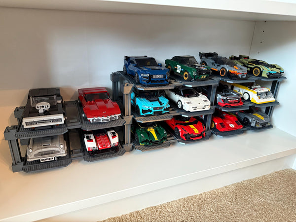 Modular Display Rack for LEGO Speed Champions | 6 & 8 Wide | Expandable