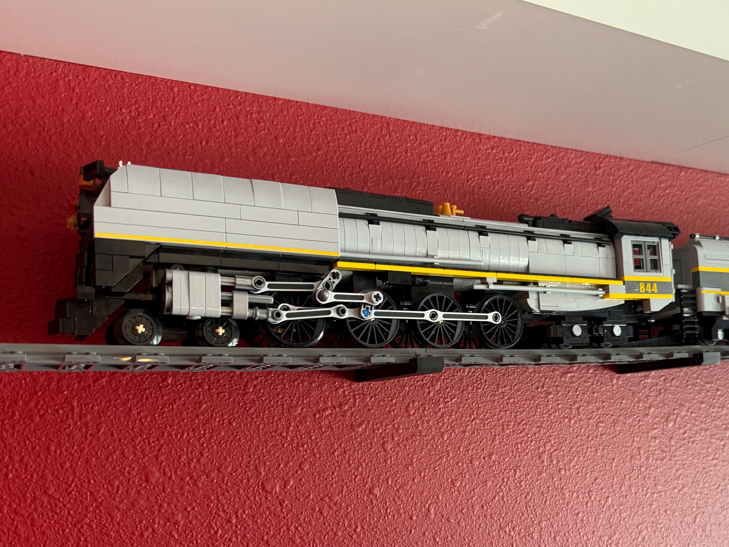 Brick Train Track Wall Bracket - (LEGO Compatible)