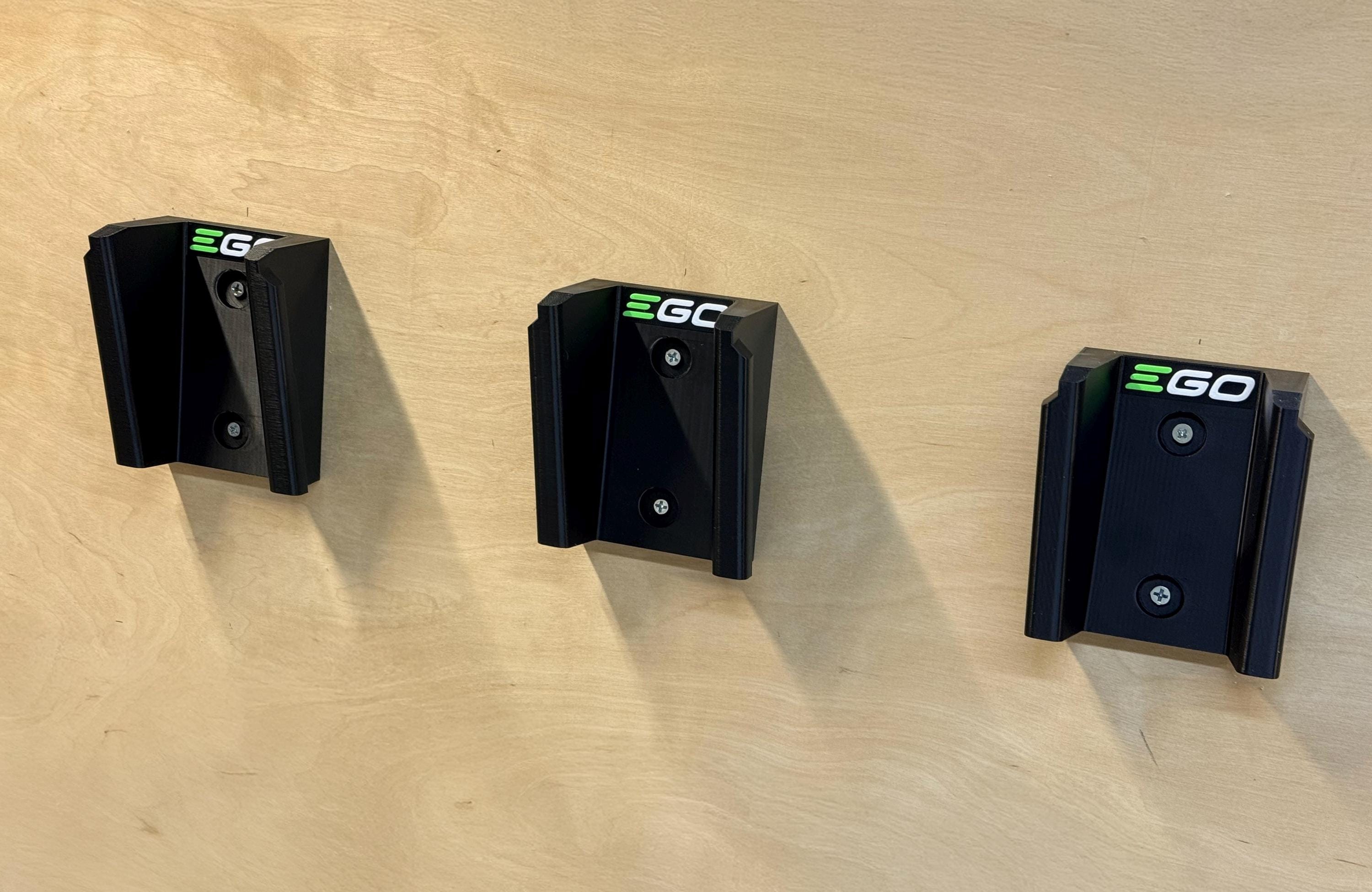 Battery Mounts for EGO 56V Packs - Secure Ergonomic Angled Wall Mount Storage
