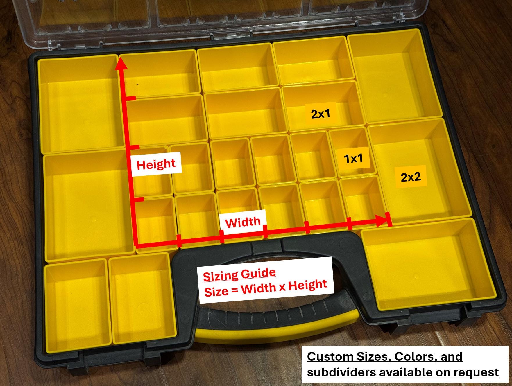 Custom Organizer Bins for Storehouse 15-Bin Small Portable Parts Storage Case (Harbor Freight)