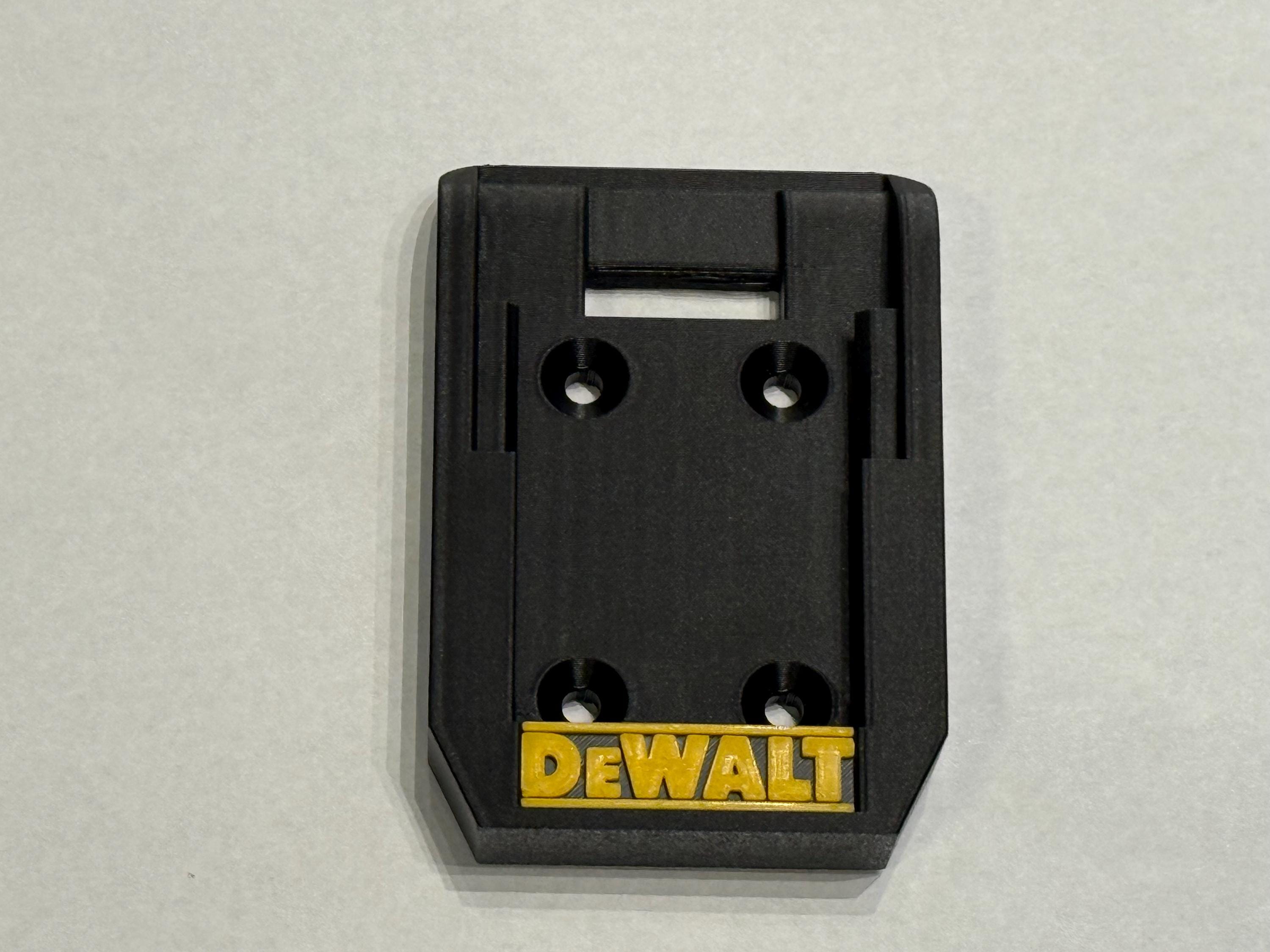 Pro-Grade Battery Mounts for DeWalt 20V/60V - Secure Wall & Under-Shelf Storage