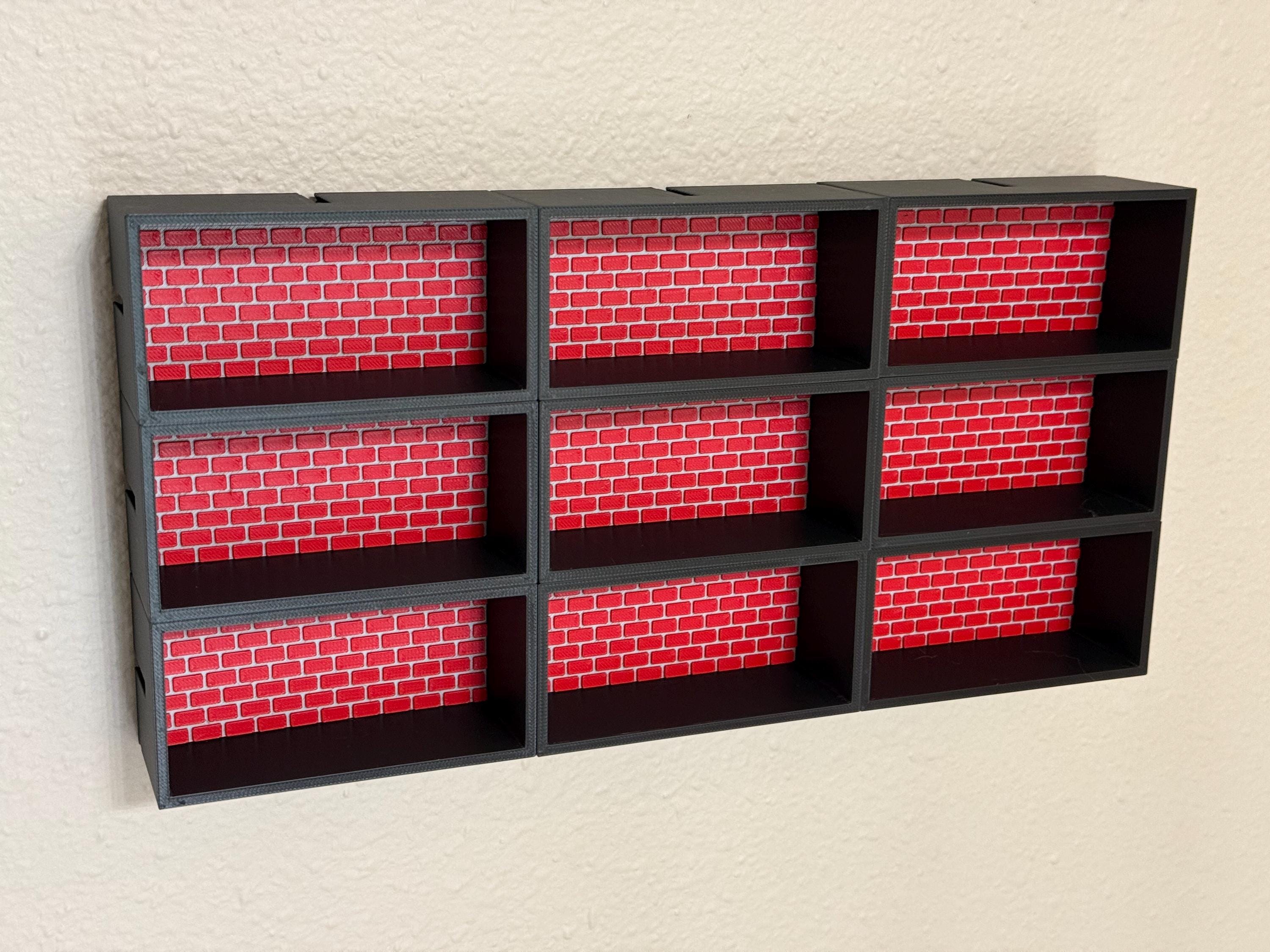 Premium 1:64 Scale Toy Car Rectangle Display System with Custom 3D Backdrop!