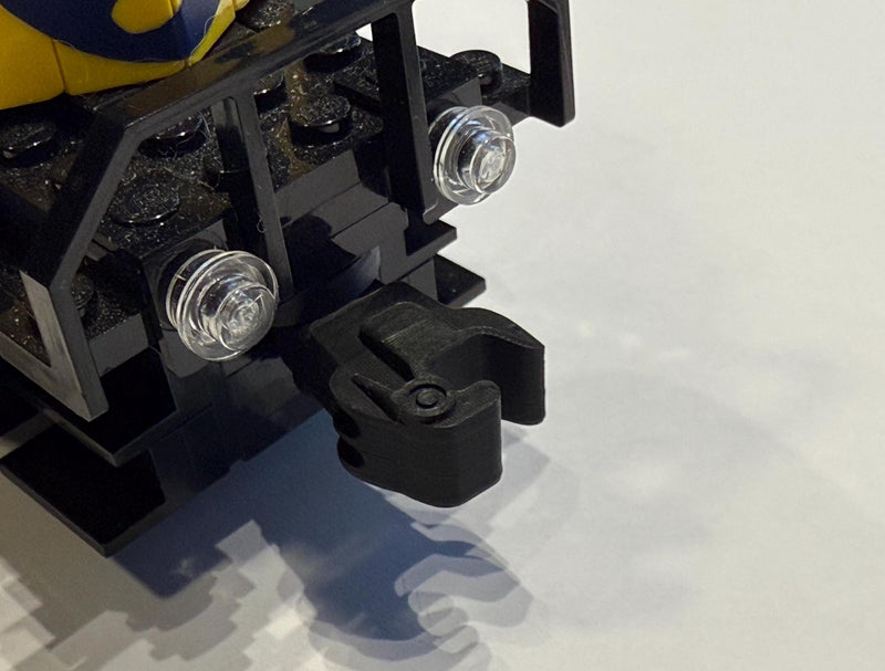 Improved Brick Train Knuckle Coupler - Pair - (Lego Compatible)