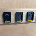 DeWalt 20V/60V Battery Wall Mount | Under-Shelf Mounting | Latch Hold | Contractor Grade
