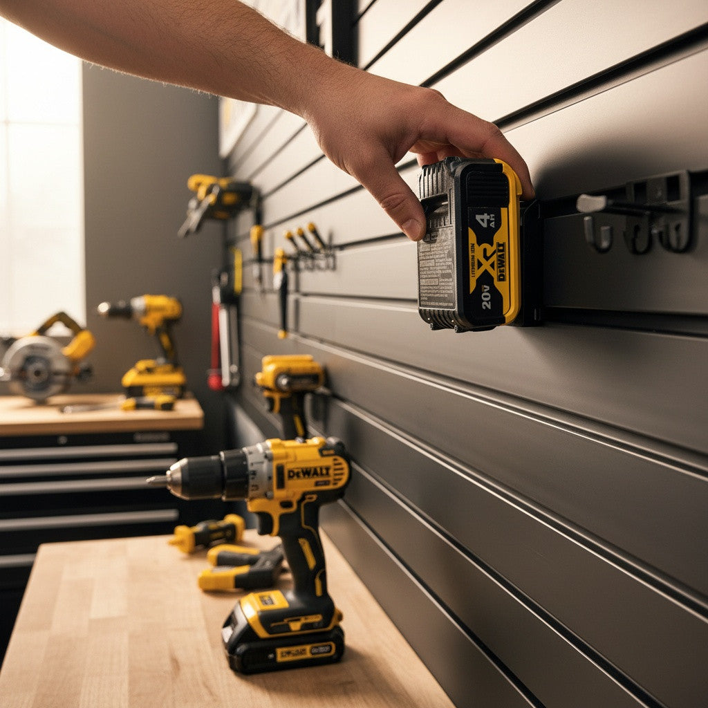 DeWalt 20V/60V Battery Mount for Slatwall Systems