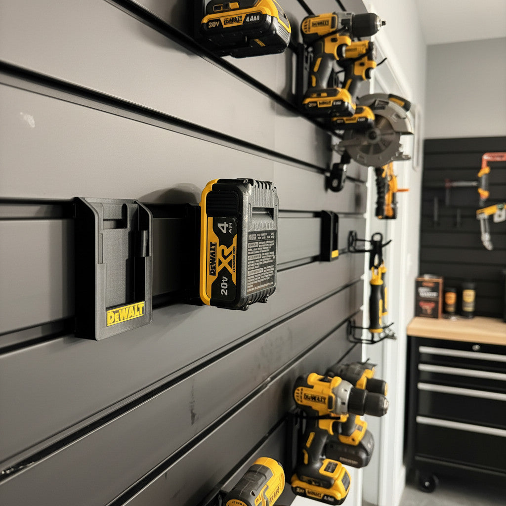 DeWalt 20V/60V Battery Mount for Slatwall Systems