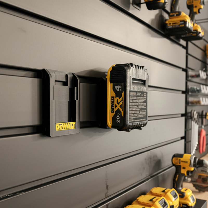 DeWalt 20V/60V Battery Mount for Slatwall Systems