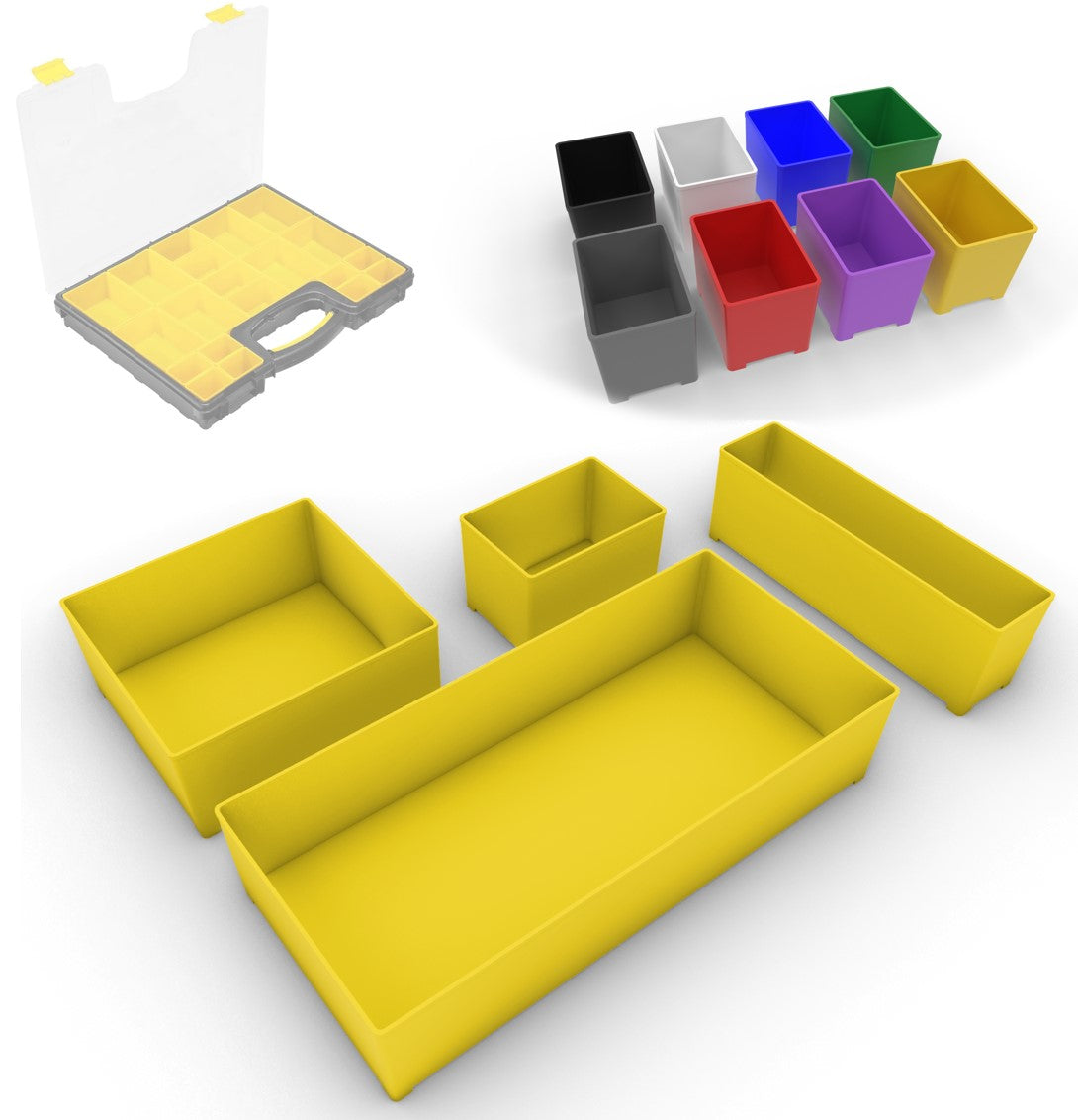 Custom Organizer Bins for Storehouse 20-Bin Medium Portable Parts Storage Case (Harbor Freight)