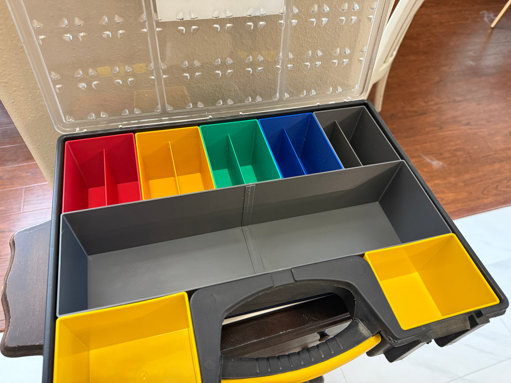 Custom Organizer Bins for Stanley Professional Organizer! (10 Compartment Deep Version)