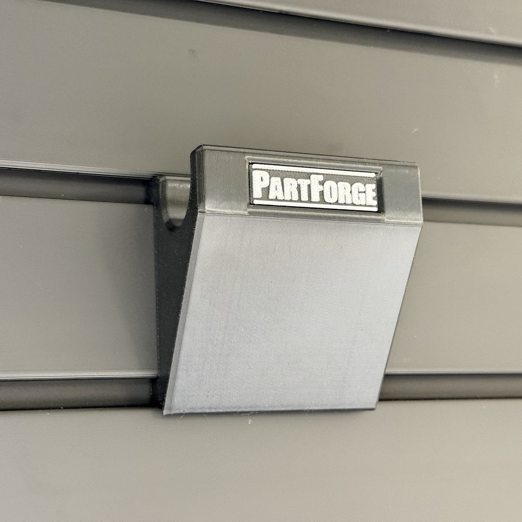 mount installed on 3 inch PVC slatwall