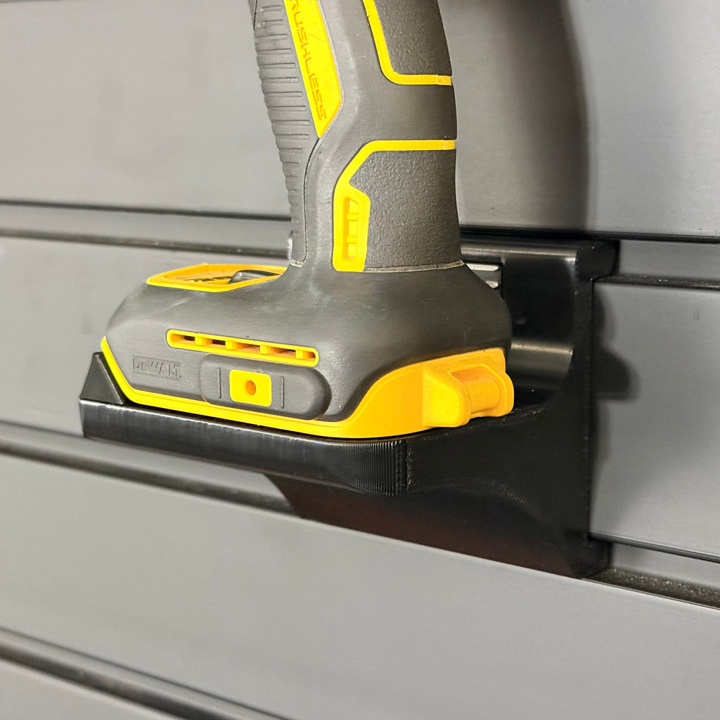 DeWalt 20V MAX Tool Holder for Slatwall Systems | Upright Click-In Mount