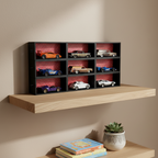 Rectangle Display System 1:64 Scale Diecast | Custom 3D Backdrop | Interlocking and Expandable