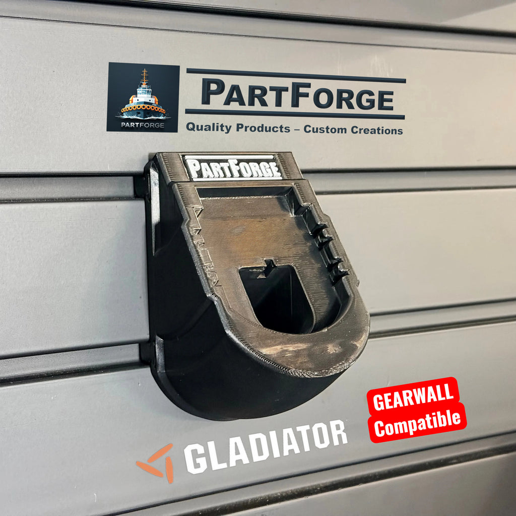 Ryobi 18V ONE+ Angled Battery Holder for Gladiator GearWall & GearTrack | Secure Storage