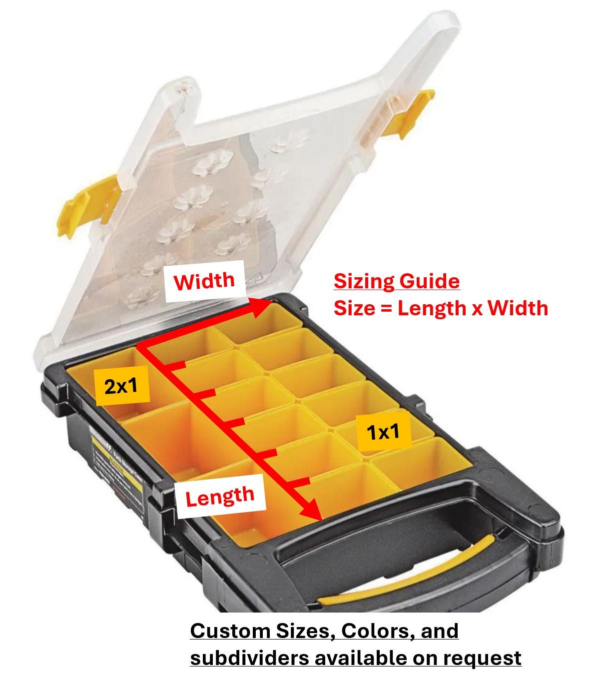 Custom Organizer Bins for Storehouse 15-Bin Small Portable Parts Storage Case (Harbor Freight)