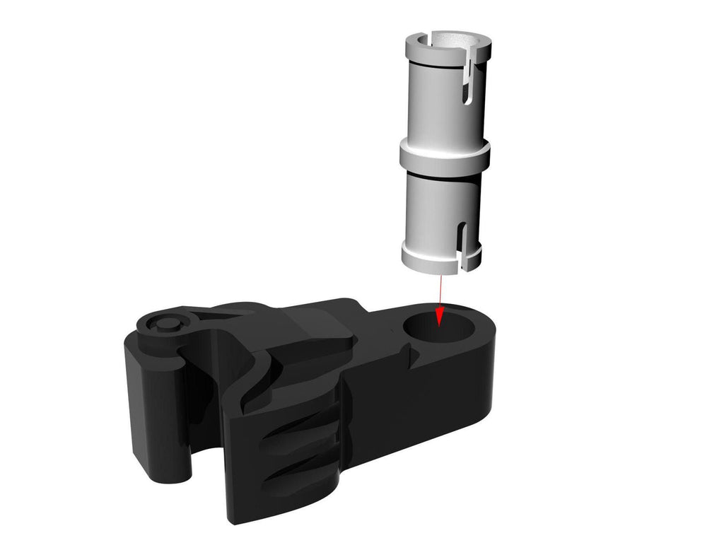 Improved Brick Train Knuckle Coupler - Pair - (Lego Compatible)
