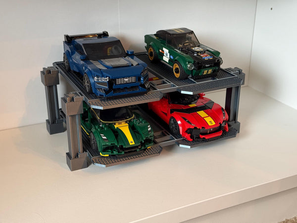 Modular Display Rack for LEGO Speed Champions | 6 & 8 Wide | Expandable