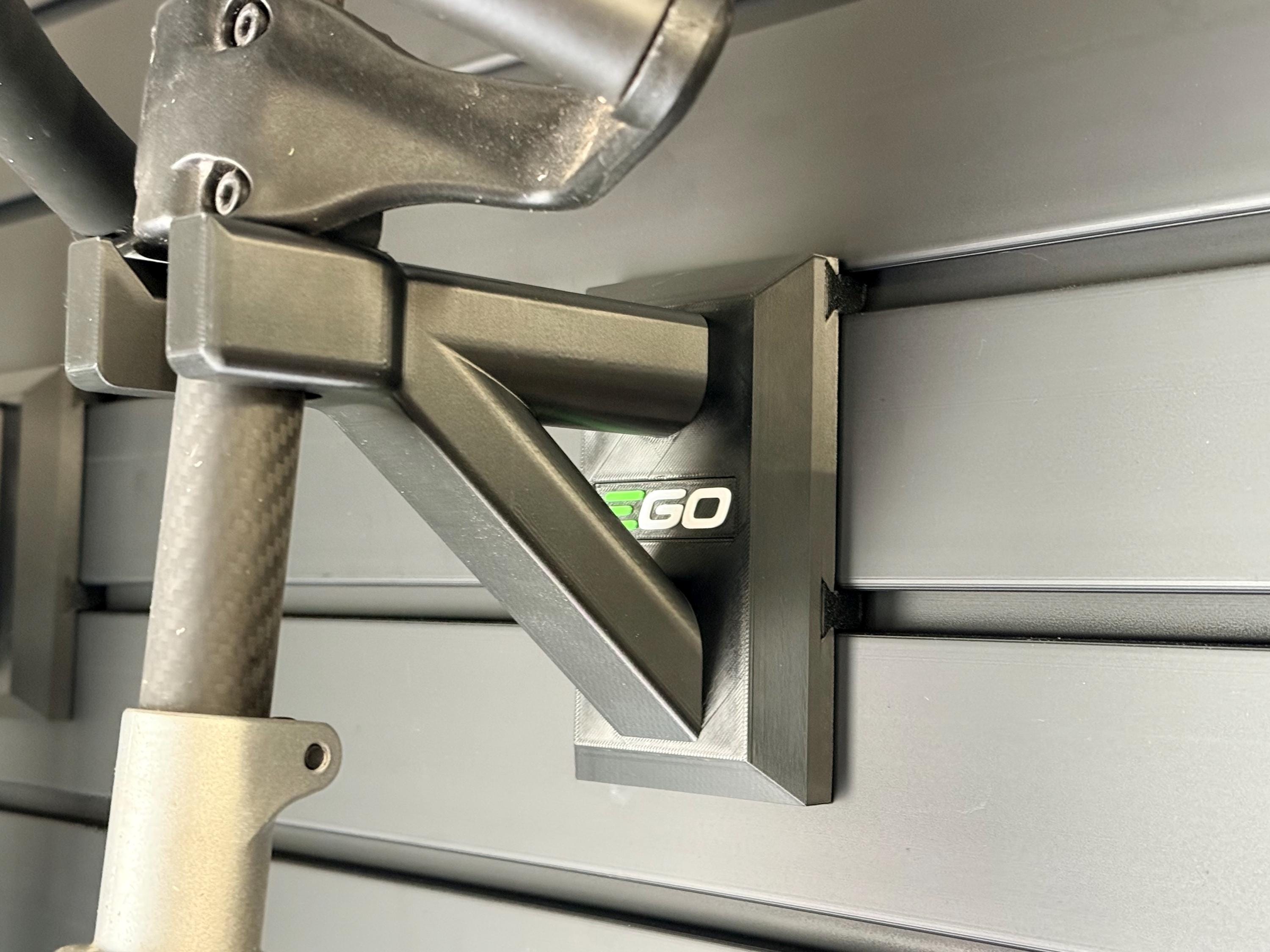 Slat Wall Mounting Bracket for EGO Pole Tools (String Trimmer, Edger, Multi-head, and more..)