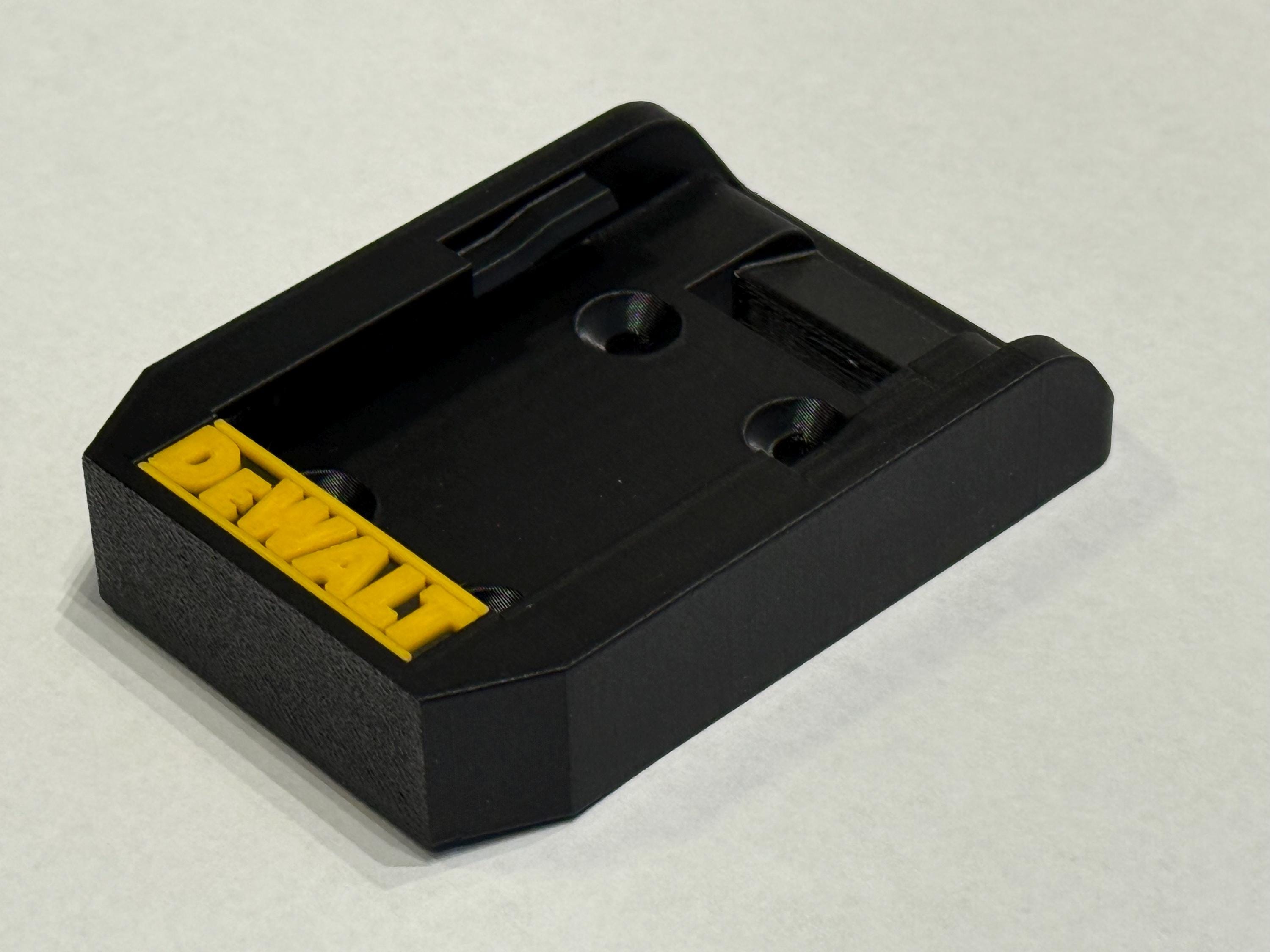 Pro-Grade Battery Mounts for DeWalt 20V/60V - Secure Wall & Under-Shelf Storage