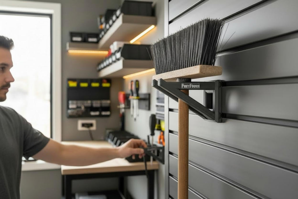 Universal Mounting Bracket for Pole Tools (String Trimmer, Edger, Multi-head, and more..) for Gladiator GearTrack and GearWall Systems