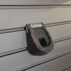 Ryobi 18V ONE+ Battery Angled Mount for Slatwall Systems | Secure Storage